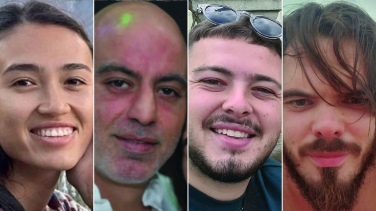イスラエル軍がガザ地区中部のヌセイラト難民キャンプで救出した人質４人/Hostages and Missing Families Forum